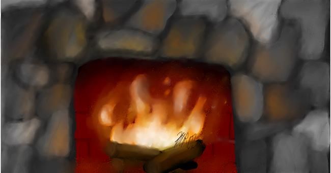 Drawing of Fireplace by UGLY DEMON !!!!