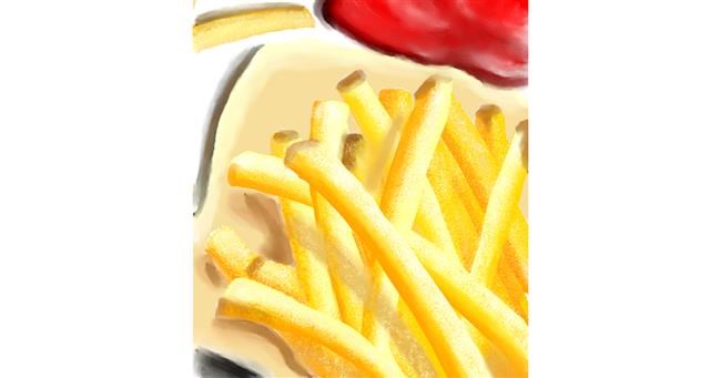 Drawing of French fries by 🌌Mom💕E🌌