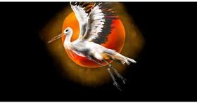 Drawing of Stork by Eclat de Lune