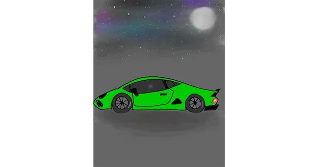 Drawing of Car by Lahari