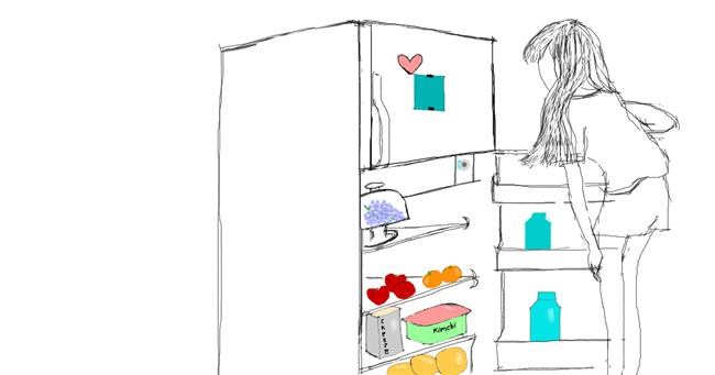 Drawing of Refrigerator by Sakura.vcッ