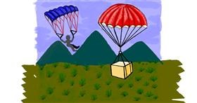 Drawing of Parachute by Ariaria