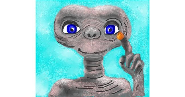 Drawing of Alien by MINNA