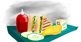 Drawing of Sandwich by Ryu