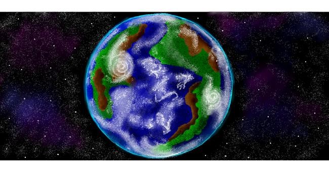 Drawing of Earth by Annie