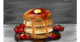 Drawing of Pancakes by Mia