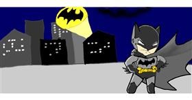 Drawing of Batman by Kim