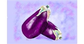 Aubergine-Zeichnung von GJP