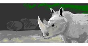 Drawing of Rhino by Sample text