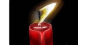 Drawing of Candle by Jan