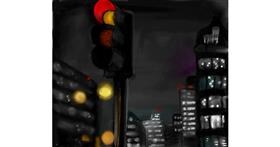 Drawing of Traffic light by Lou