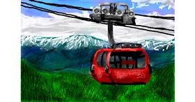 Drawing of Cable car by Mia