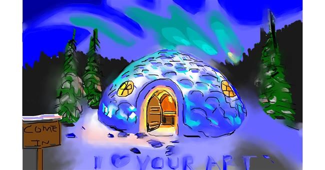 Drawing of Igloo by Herbert