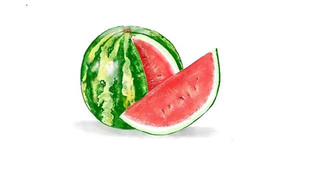 Drawing of Watermelon by GJP