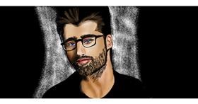 Drawing of Glasses by Chaching