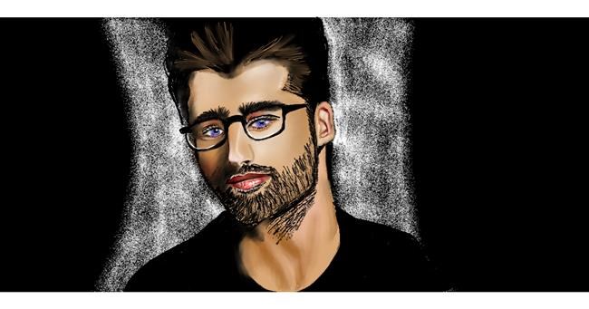 Drawing of Glasses by Chaching