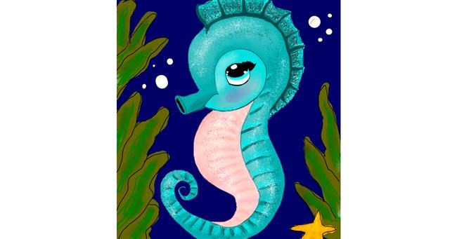 Drawing of Seahorse by MEL