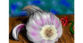 Knoblauch-Zeichnung von 🌹🖌𝑅oses-𝕽-𝑅ed