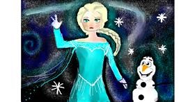 Drawing of Elsa (Disney) by BooBoo