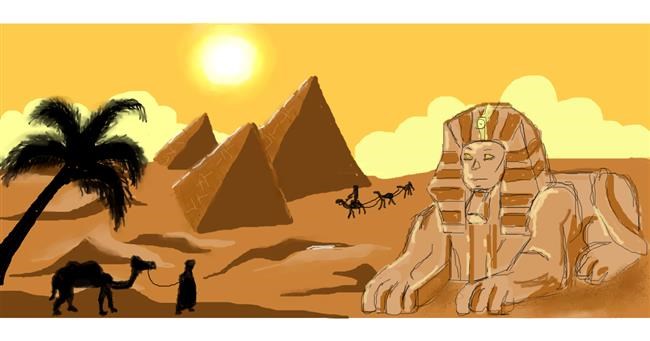 Drawing of Sphinx by Visay