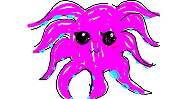 Drawing of Octopus by Pxstellar