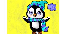 Drawing of Penguin by Noe