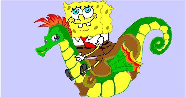 Drawing of Seahorse by InessA
