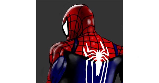 Drawing of Spiderman by Joze