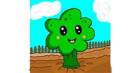 Drawing of Broccoli by AdiCat