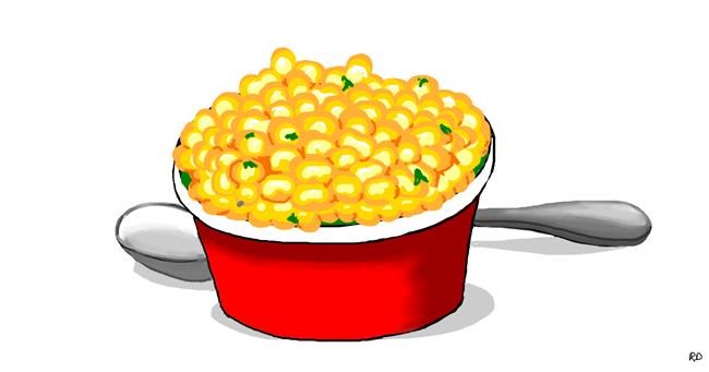 Drawing of Corn by Swimmer 