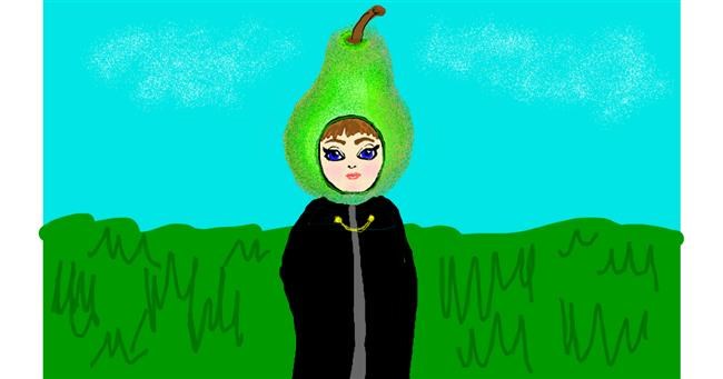 Drawing of Pear by Trapdoor