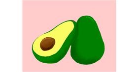 Avocado-Zeichnung von THC