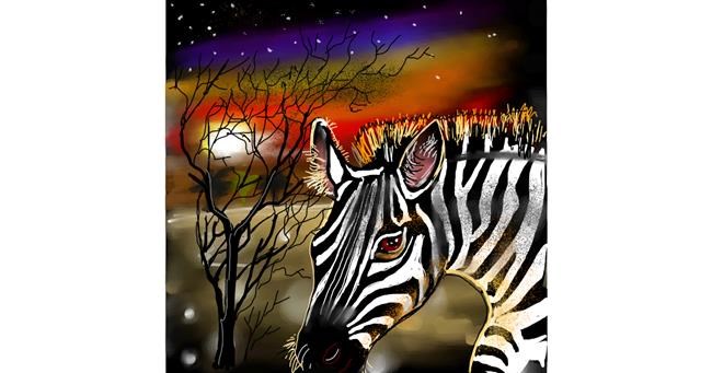 Zebra - autor: Leah