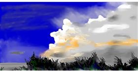 Wolke-Zeichnung von Swimmer 