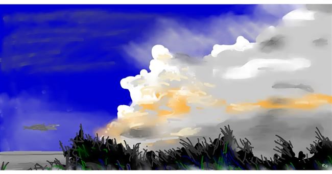 Wolke-Zeichnung von Swimmer 