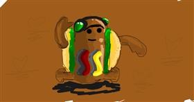 Drawing of Hotdog by Ur my frnds