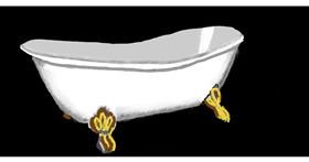 Drawing of Bathtub by Crash