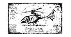 Drawing of Helicopter by Nay