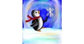 Drawing of Penguin by Wish