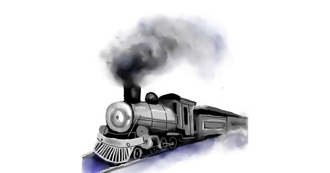 Drawing of Train by Яandi