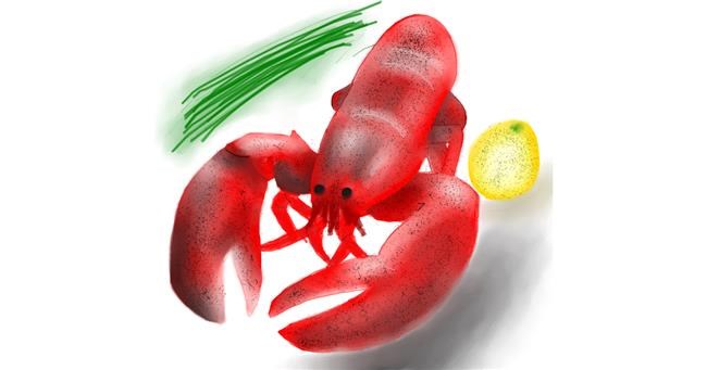 Drawing of Lobster by 🇭🇰 Acemca Lam