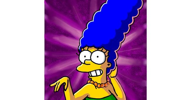 Marge Simpson-Zeichnung von Joze