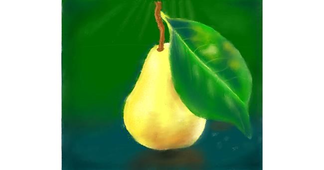 Drawing of Pear by Yasi