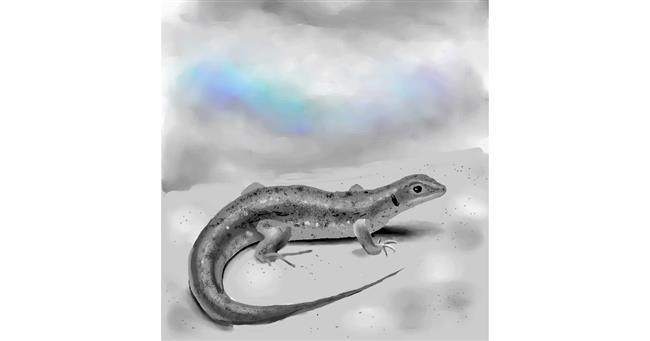 Drawing of Lizard by Яandi