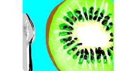 Drawing of Kiwi fruit by ℤ𝕠𝕖𝕏