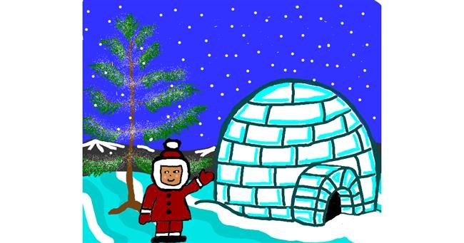 Drawing of Igloo by Sophia