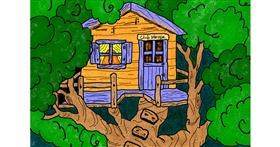 Drawing of Treehouse by InessA