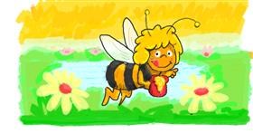 Drawing of Bee by Helena