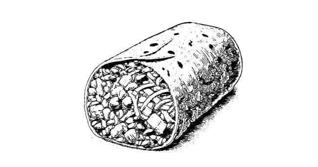 Drawing of Burrito by Nay