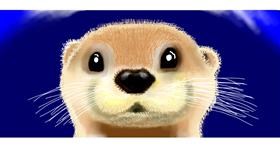 Drawing of Otter by RaphaelaKK
